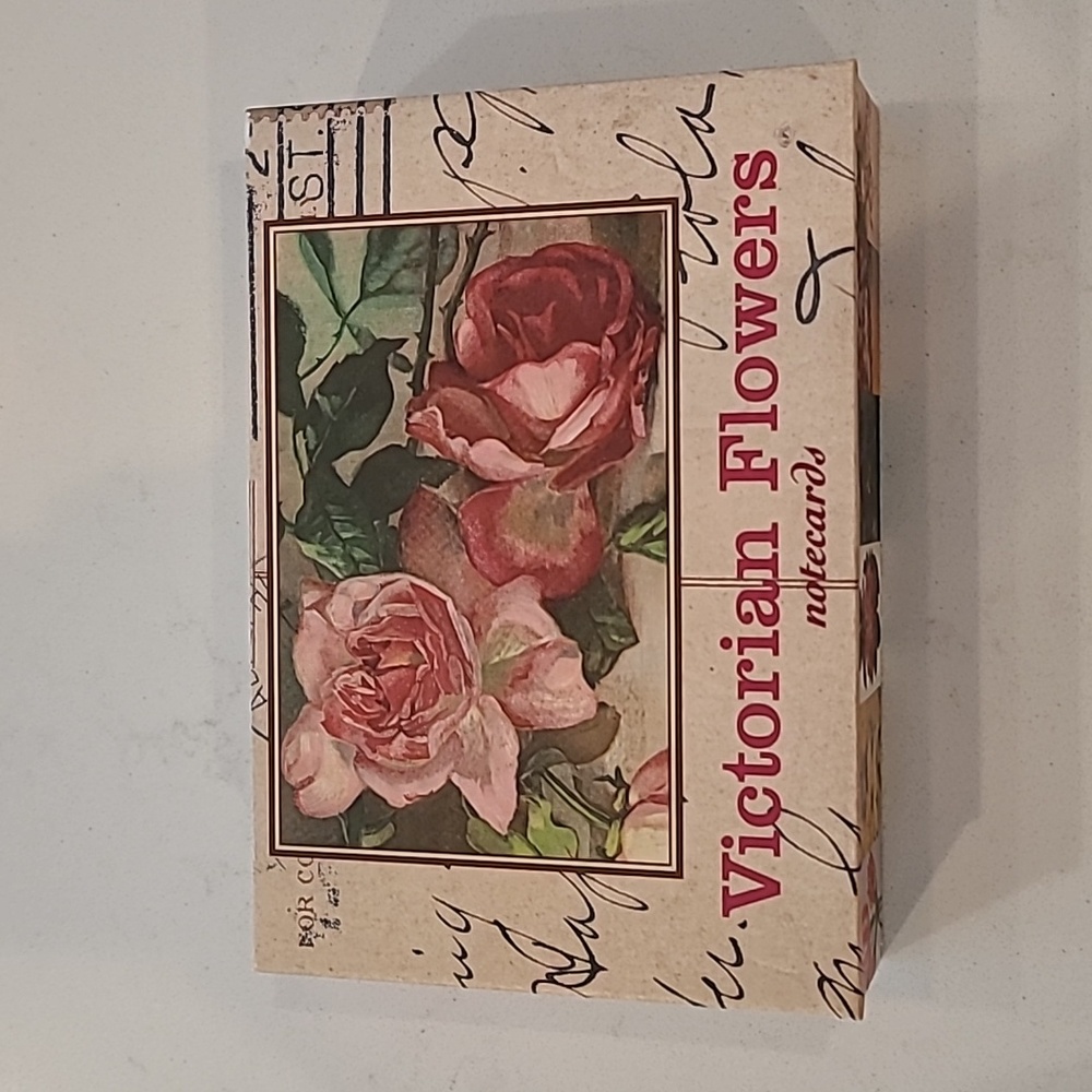 Victorian Flowers Postcard box